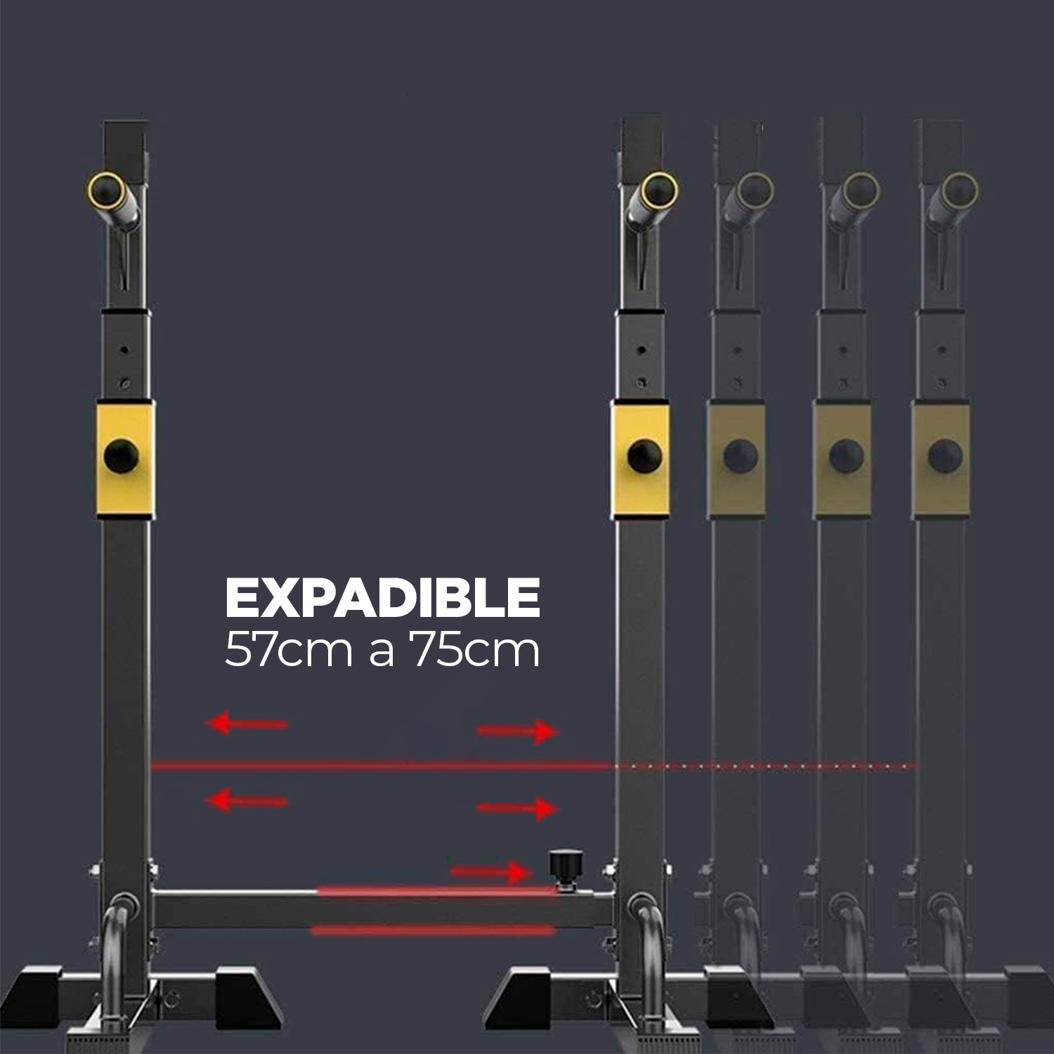 ATRIL SPORTIME ELITE-1060 EXTENDIBLE PARA SENTADILLAS FONDO Y PRESS BANCA - 7