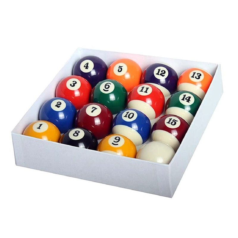 SET POOL BILLAR SPORTIME ACRÍLICO / POLIPROPILENO BOLA JUEGO COMPLETO - 1