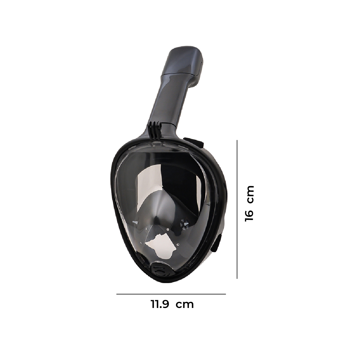 MASCARA BUCEO SPORTIME SNORKEL FULL FACE GOPRO NEGRO S/M - 6