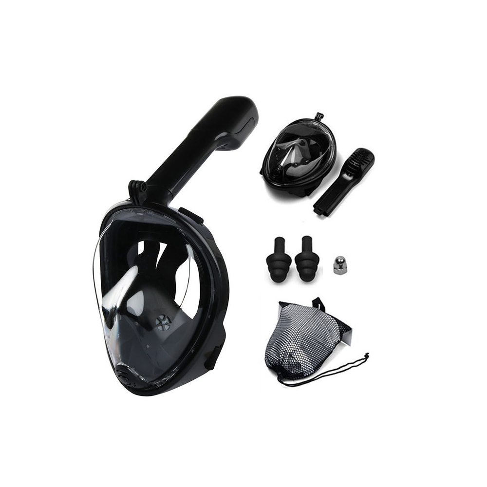 MASCARA BUCEO SPORTIME SNORKEL FULL FACE GOPRO NEGRO L-XL - 4