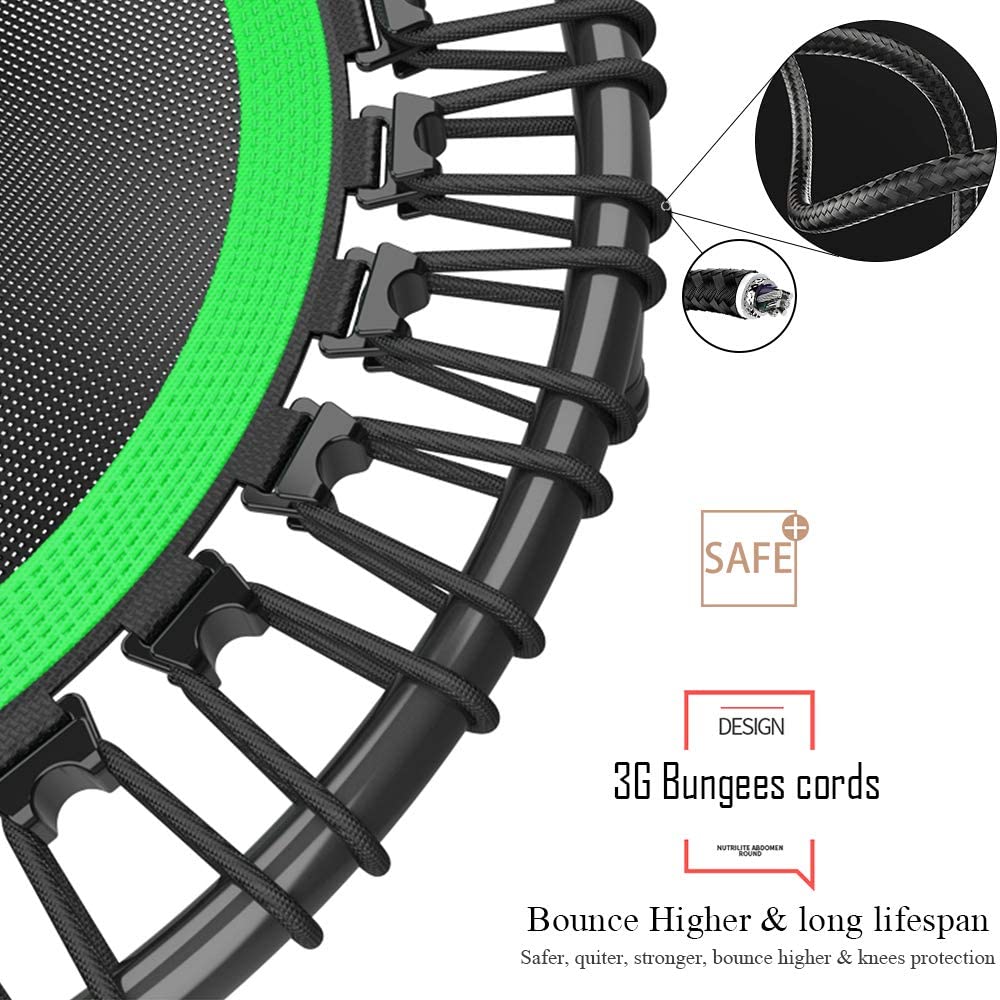 TRAMPOLÍN SPORTIME CON SOPORTE 100 CMS SALTARINA POWER JUMP VERDE - 2