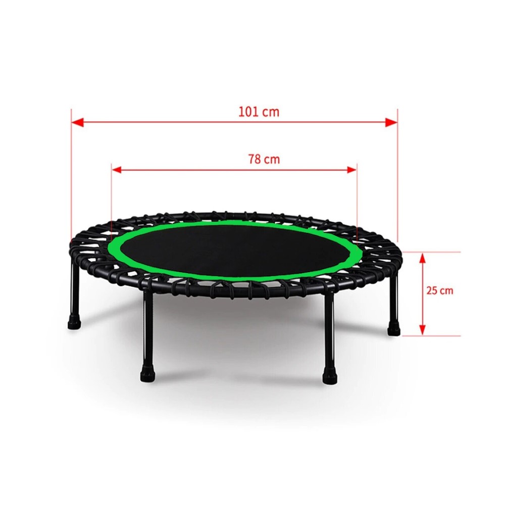 TRAMPOLÍN SPORTIME CON SOPORTE 100 CMS SALTARINA POWER JUMP VERDE - 5