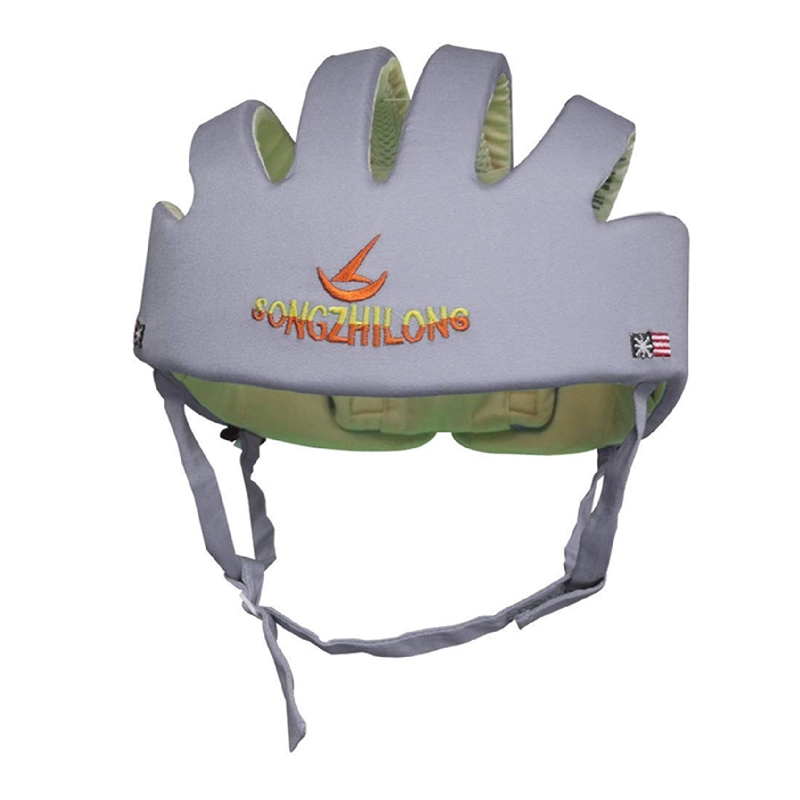 CASCO MUNDO ONLINE PROTECCIÓN SEGURIDAD BEBÉ ANTIGOLPES GATEO GRIS - 1