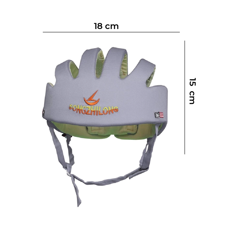 CASCO MUNDO ONLINE PROTECCIÓN SEGURIDAD BEBÉ ANTIGOLPES GATEO GRIS - 6