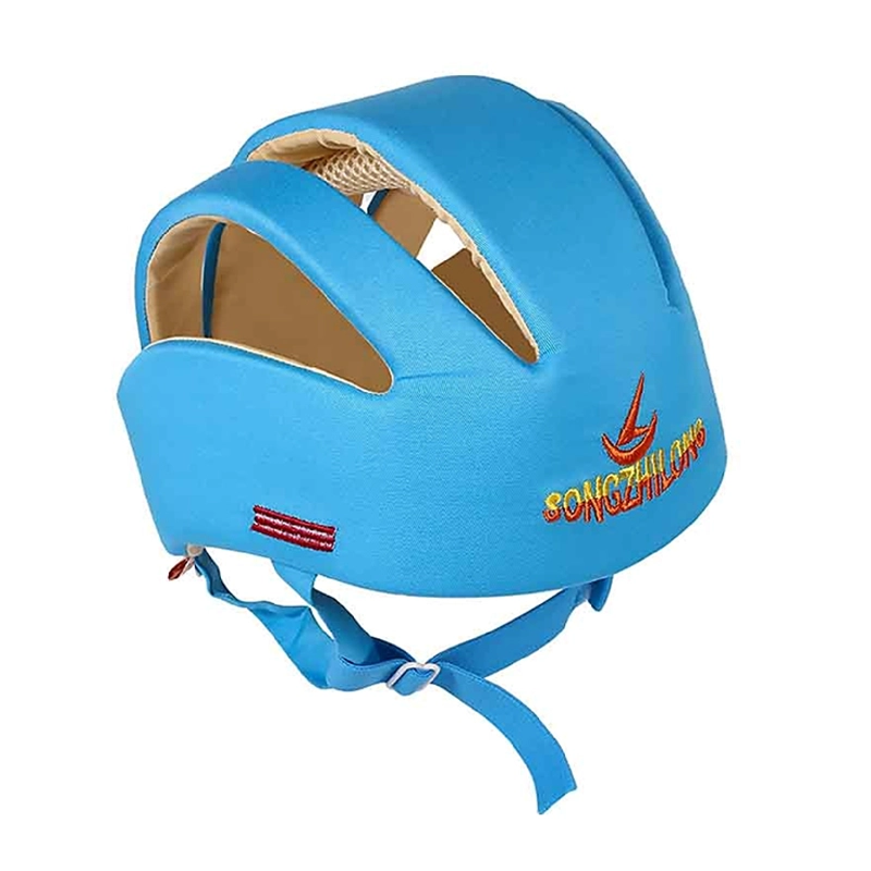 CASCO PROTECCIÓN SEGURIDAD BEBE ANTIGOLPES GATEO CELESTE - 1