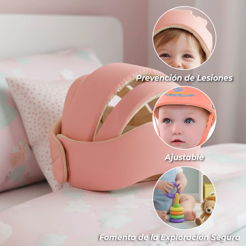 CASCO MUNDO ONLINE PROTECCIÓN SEGURIDAD BEBÉ ANTIGOLPES GATEO - 3