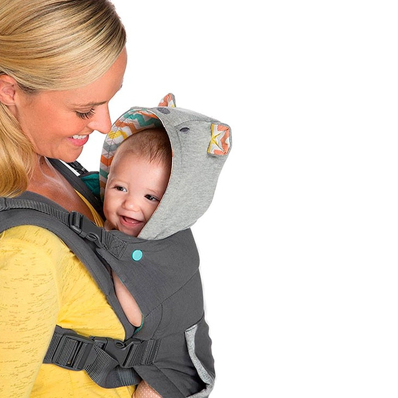 PORTA BEBE ERGONÓMICO OSITO CON GORRITO - 7