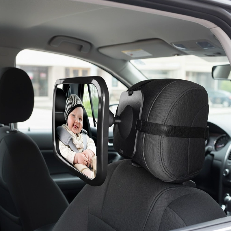 ESPEJO RETROVISOR MUNDO ONLINE NEGRO BEBE NIÑO - 2