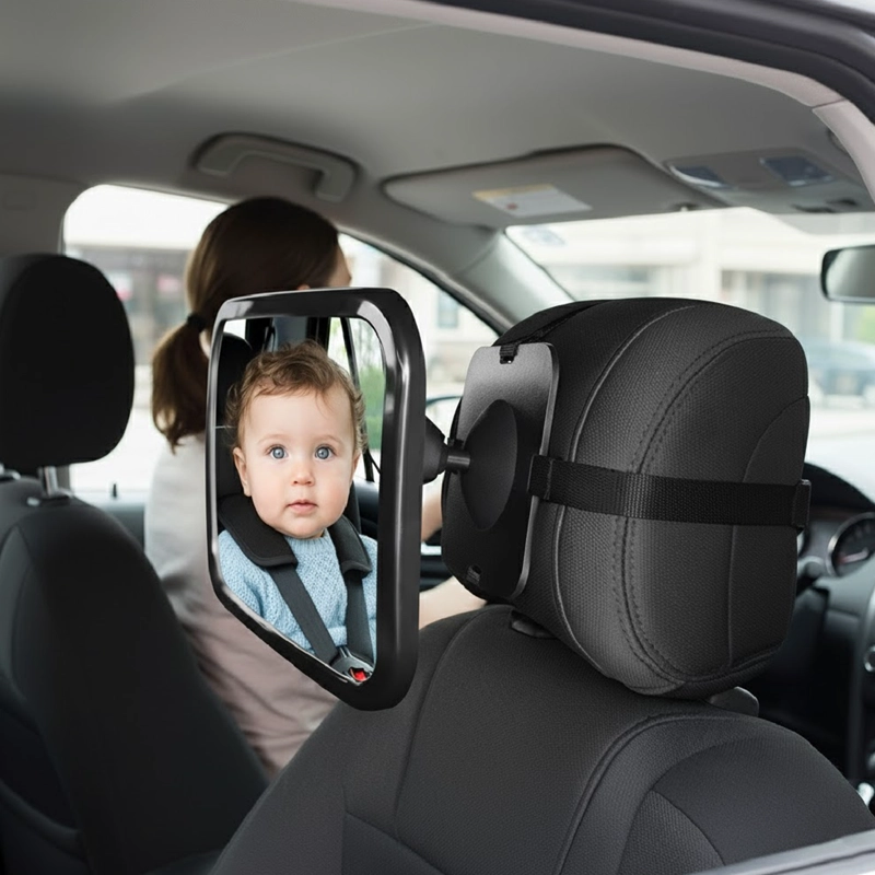 ESPEJO RETROVISOR MUNDO ONLINE NEGRO BEBE NIÑO - 5