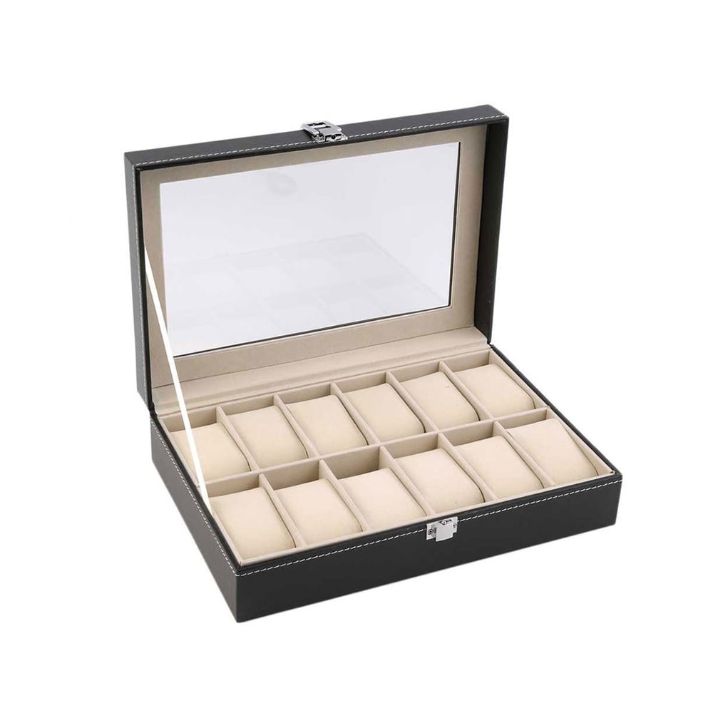 CAJA ORGANIZADORA MUNDO ONLINE PARA 2 RELOJES EXCELENTE CALIDAD - 1