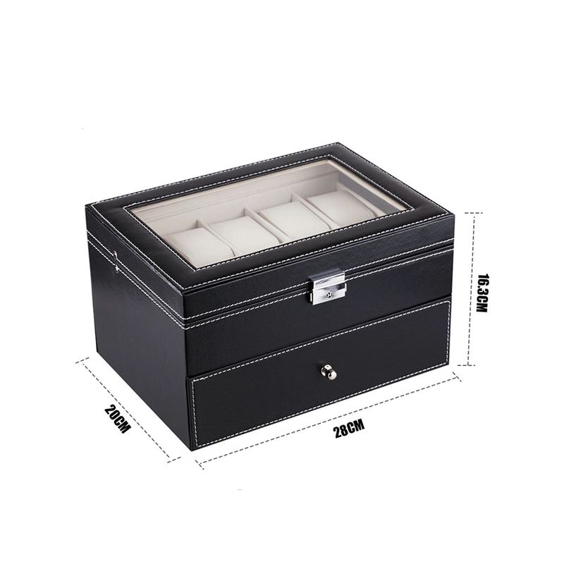 CAJA ORGANIZADORA 20 RELOJES DE LUJO CON CAJONERA - 4
