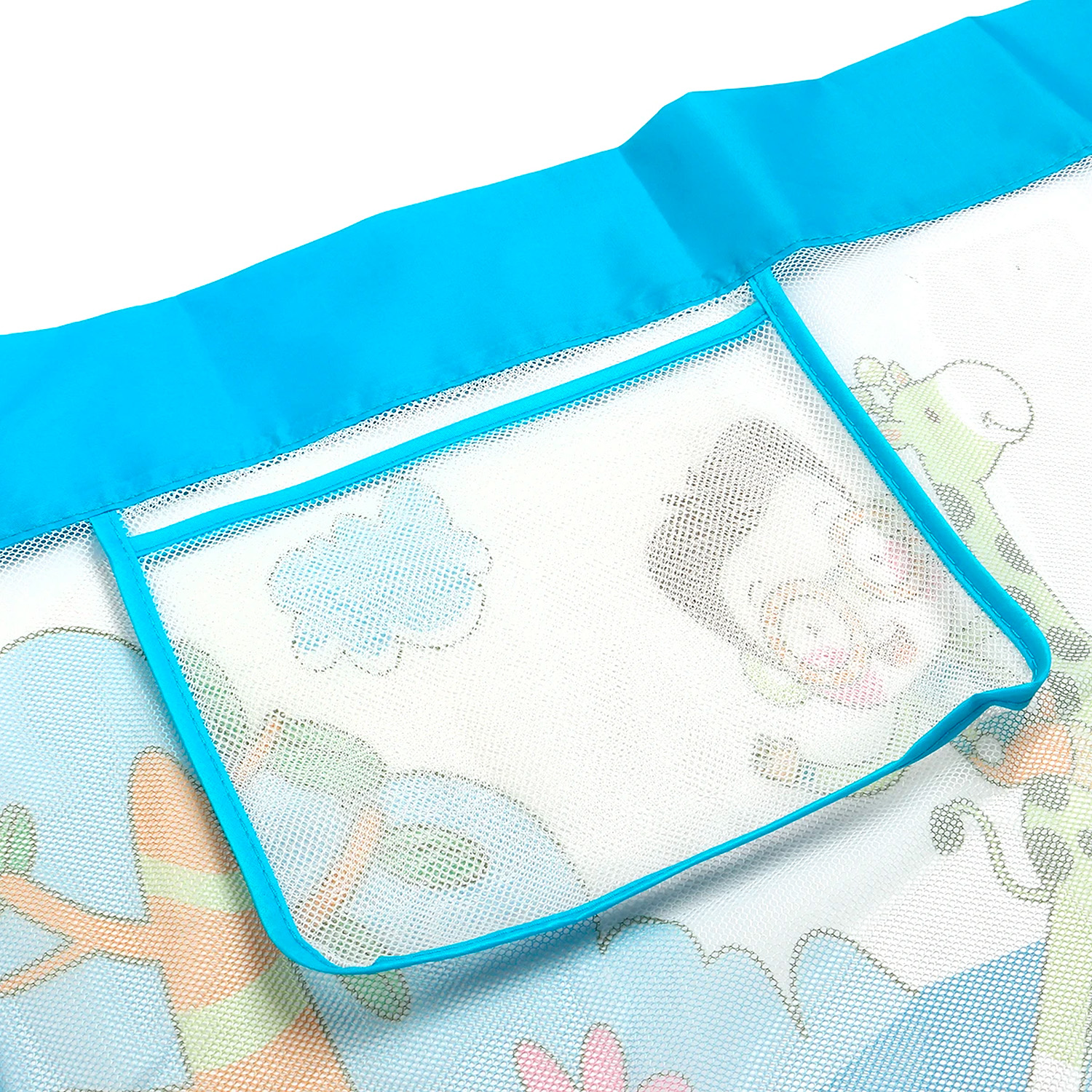 BARANDA CAMA SEGURIDAD MUNDO ONLINE CELESTE BEBE PLEGABLE 180CM - 7