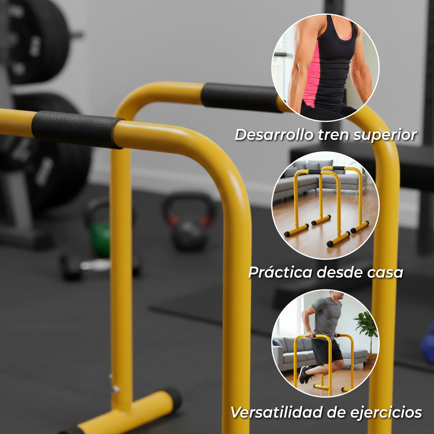 BARRAS PARALELAS FITNESS LEBERTS CALISTENIA - 4