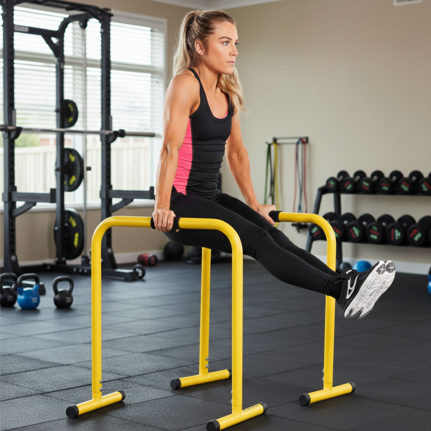 BARRAS PARALELAS FITNESS LEBERTS CALISTENIA - 5