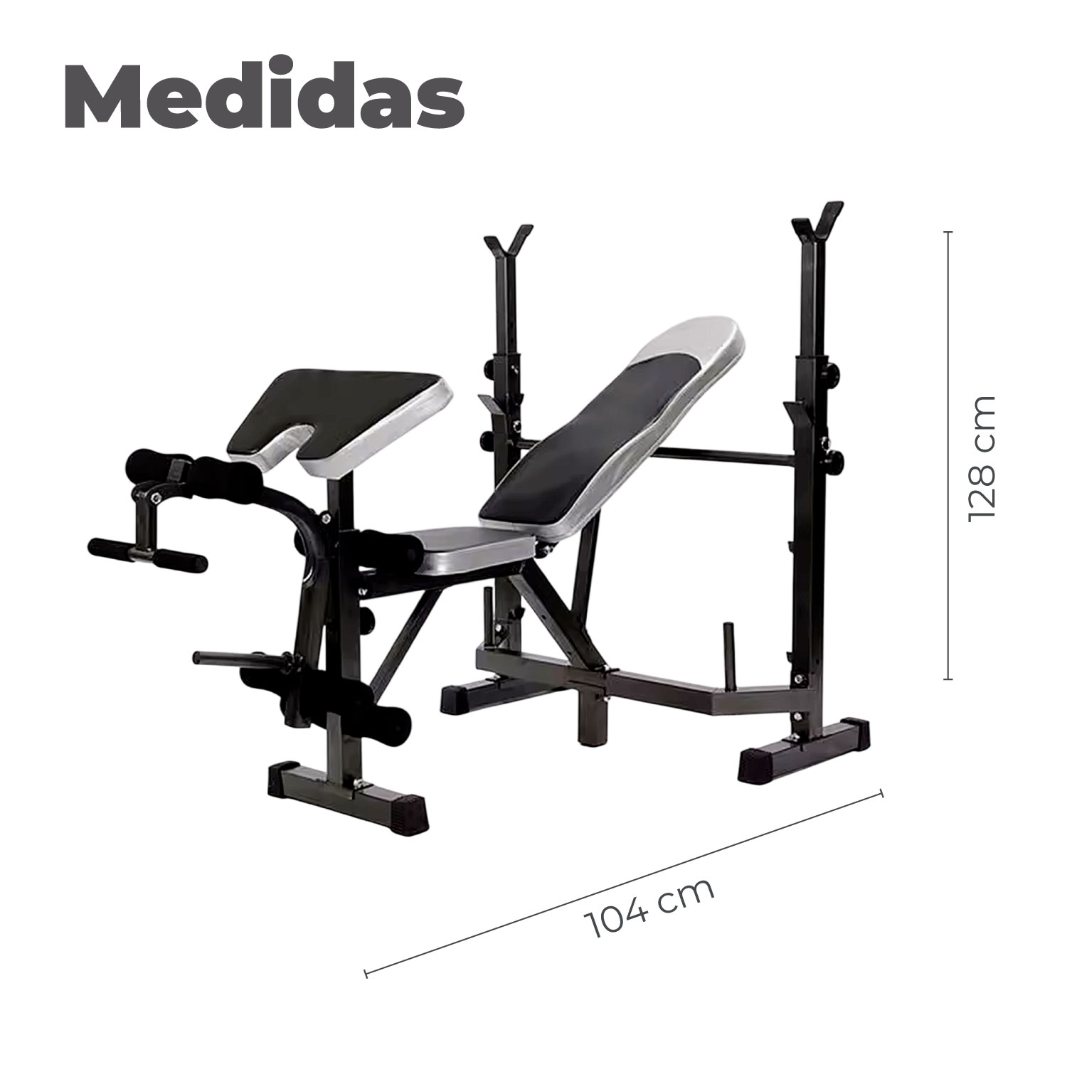 PRESS BANCA ABDOMINAL INCLINABLE Y DECLINABLE + BANCO SCOTT - 7