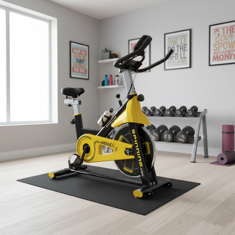 BICICLETA SPINNING PROFESIONAL Q3 PRO 8 KG + MONITOR - 2