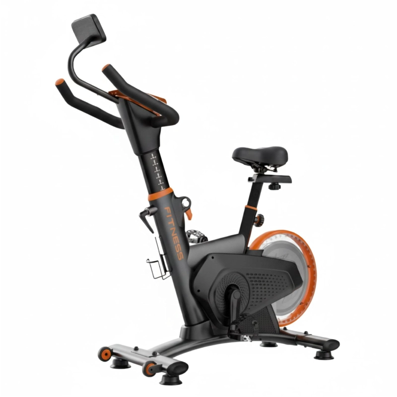 BICICLETA SPINNING MAGNETICA PROFESIONAL K12 8 KG COLOR NEGRO - 1