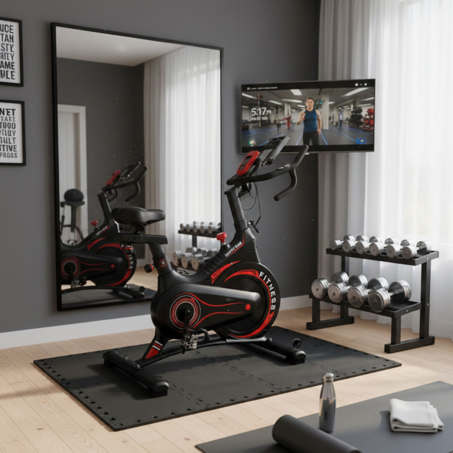 BICICLETA SPINNING MAGNETICA PROFESIONAL T2 DISCO 8KG - 2