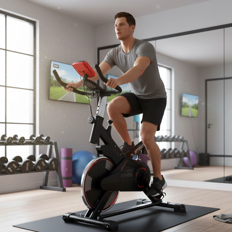 BICICLETA SPINNING PROFESIONAL SPORT&FITNESS CON MONITOR - 5