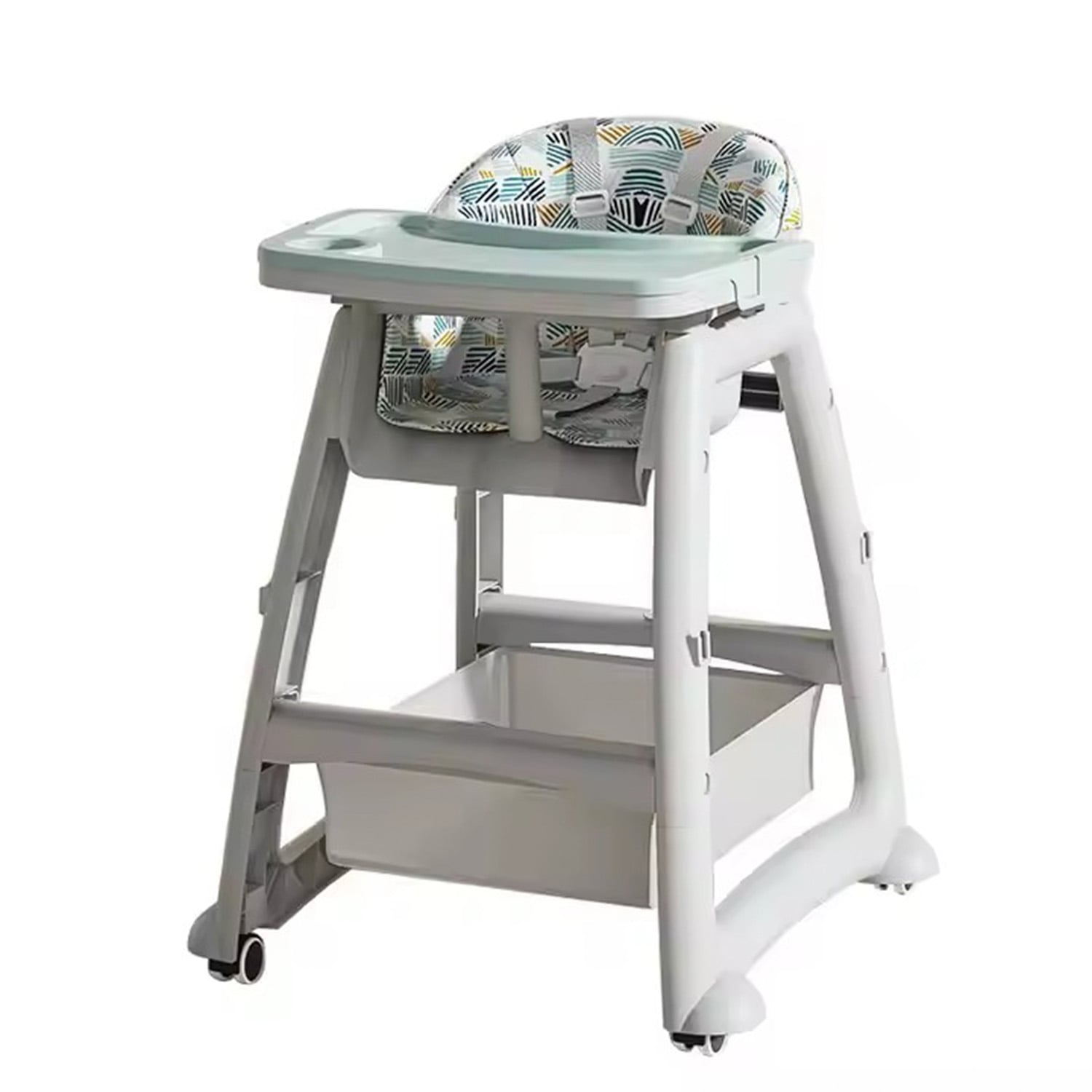 SILLA COMER BEBE STYLISH BABY - CELESTE - 1