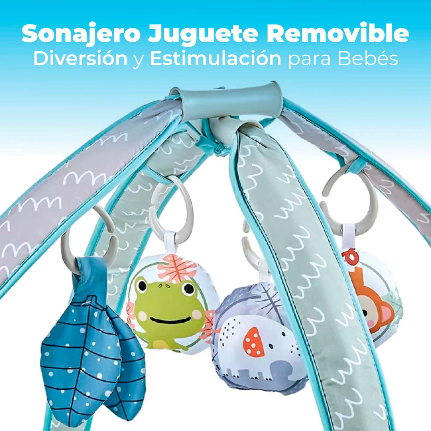 GIMNASIO ALFOMBRA BEBE ACOLCHADO FLUFFYBABY CENTRO DE JUEGOS - 2