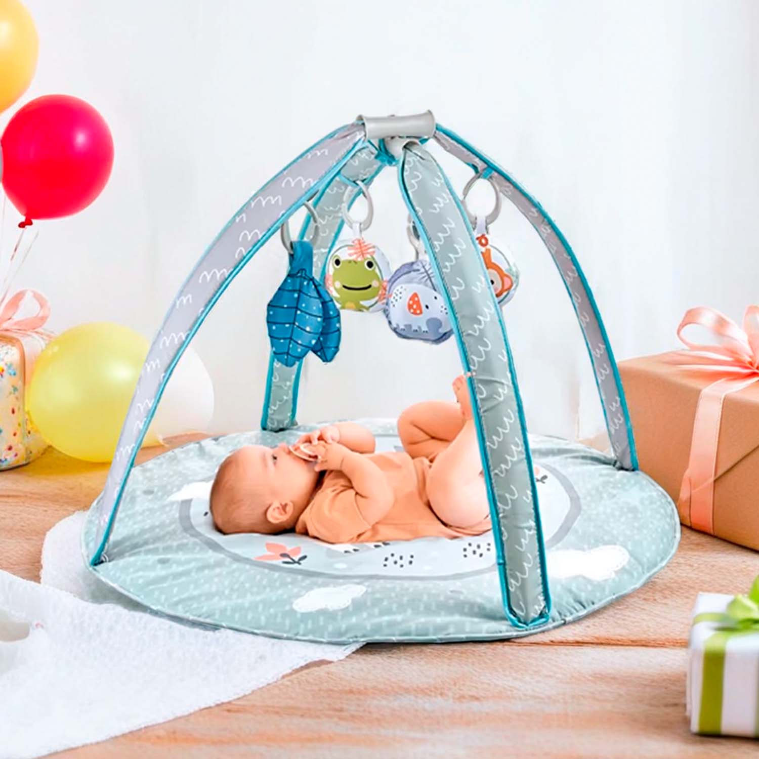 GIMNASIO ALFOMBRA BEBE ACOLCHADO FLUFFYBABY CENTRO DE JUEGOS - 5
