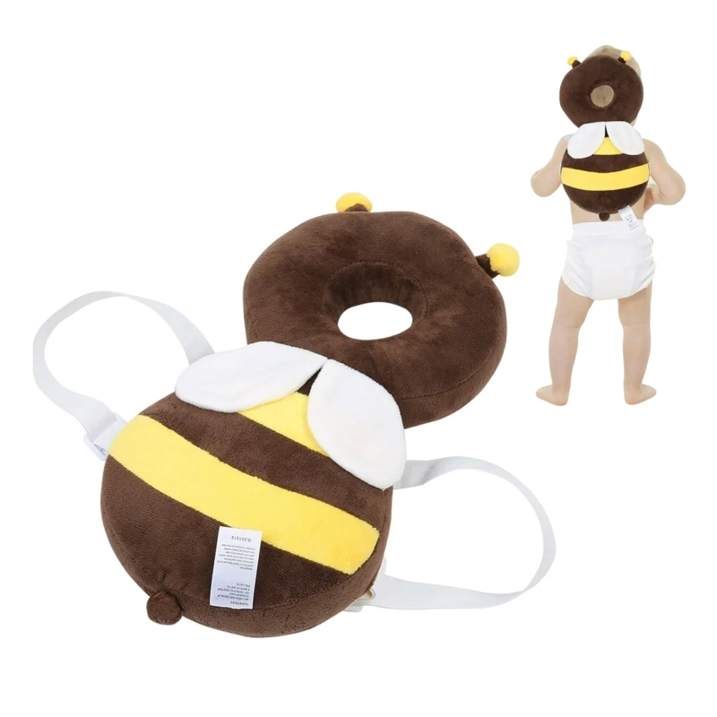 MOCHILA PROTECTORA CABEZA BEBES COJIN ANTIGOLPES ABEJITA - 1