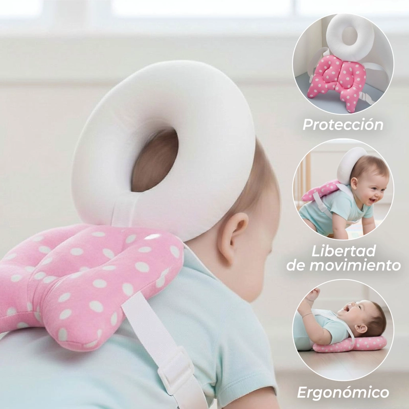 MOCHILA PROTECTORA CABEZA BEBES COJIN ANTIGOLPES ANGELITO - 4