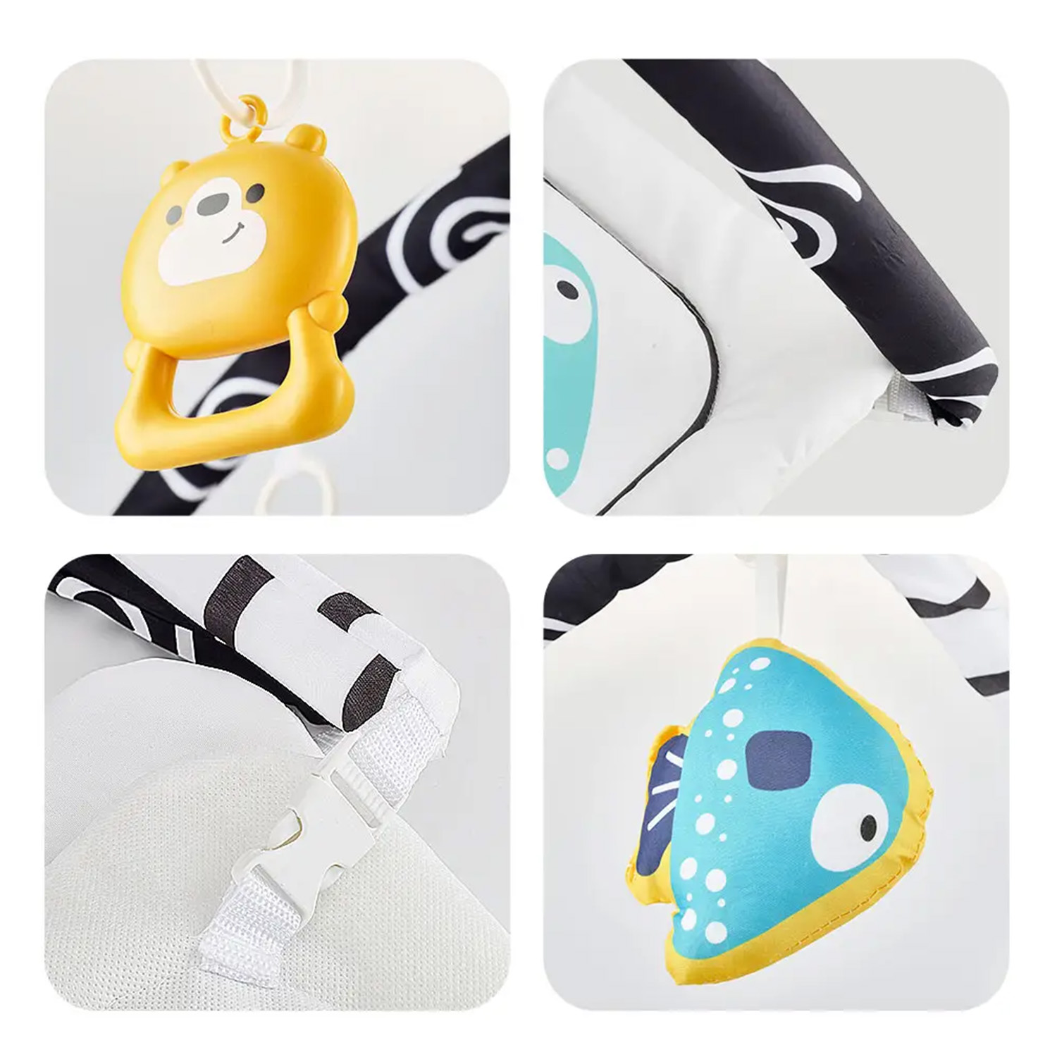 GYM BEBE TAPETE GYMINI CUADRADO + ACCESORIOS - 5