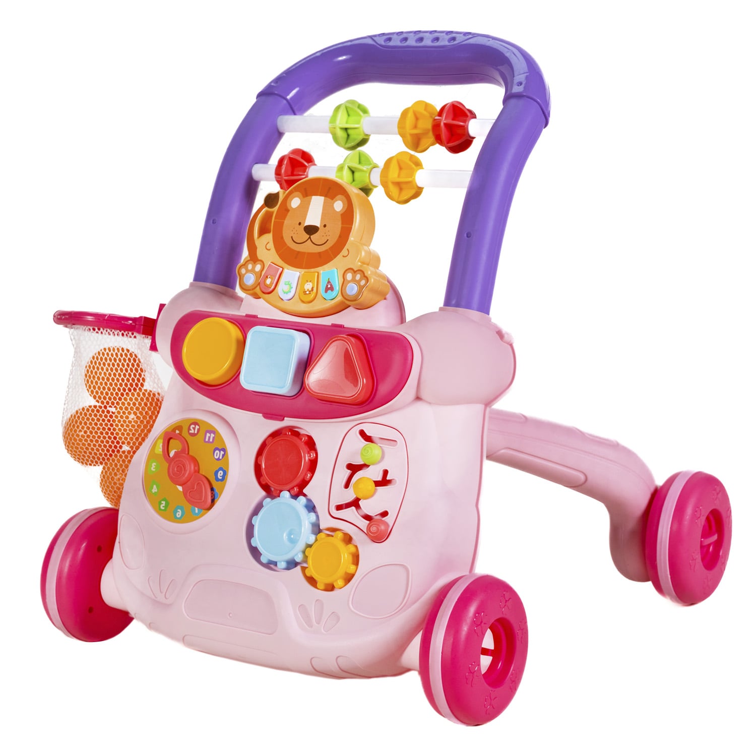 CAMINADORA BEBE CORREPASILLO MUSICAL INTERACTIVO - ROSA - 1