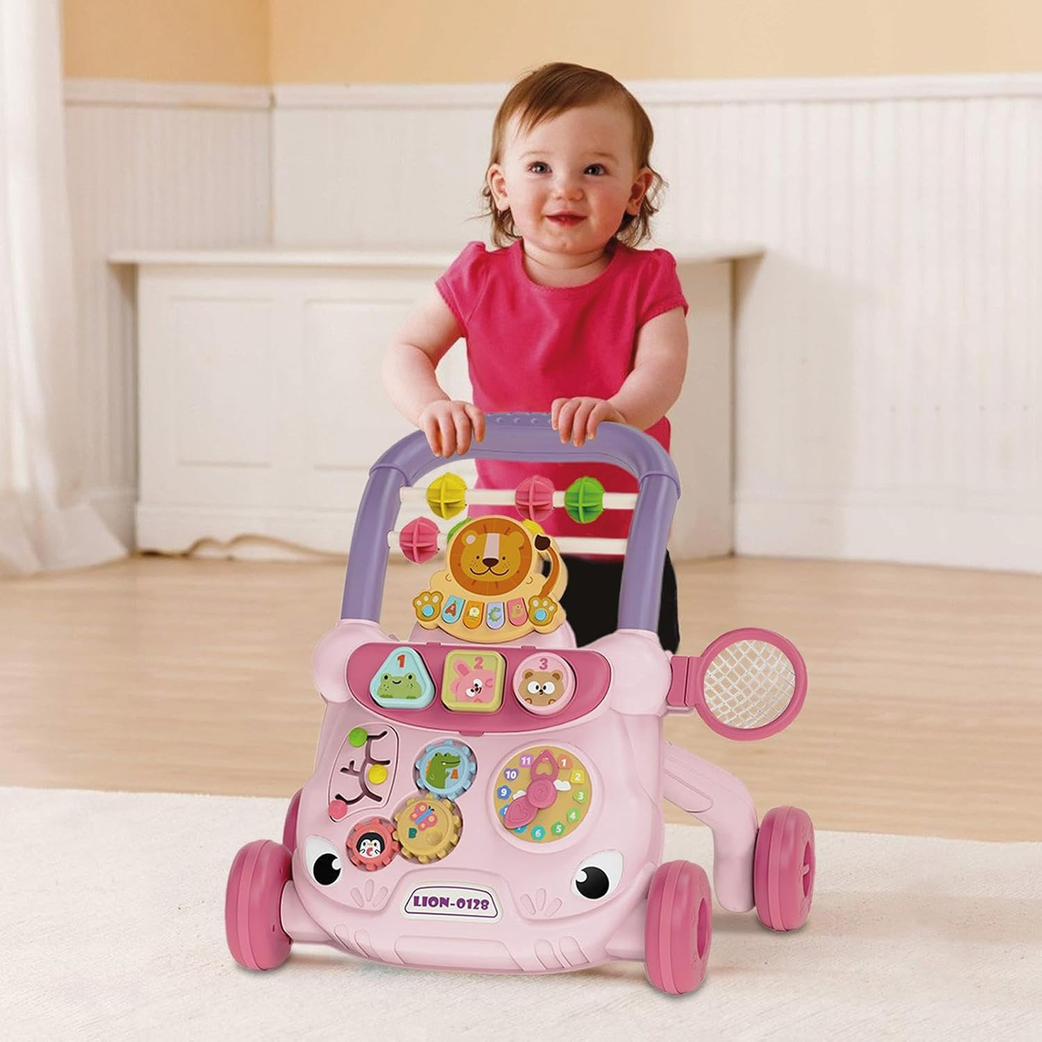 CAMINADORA BEBE CORREPASILLO MUSICAL INTERACTIVO - ROSA - 6