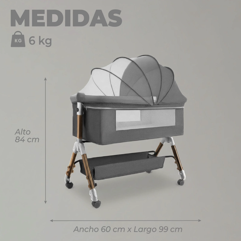 CUNA COLECHO MOISES BEBE MECEDORA CON MUDADOR - 3