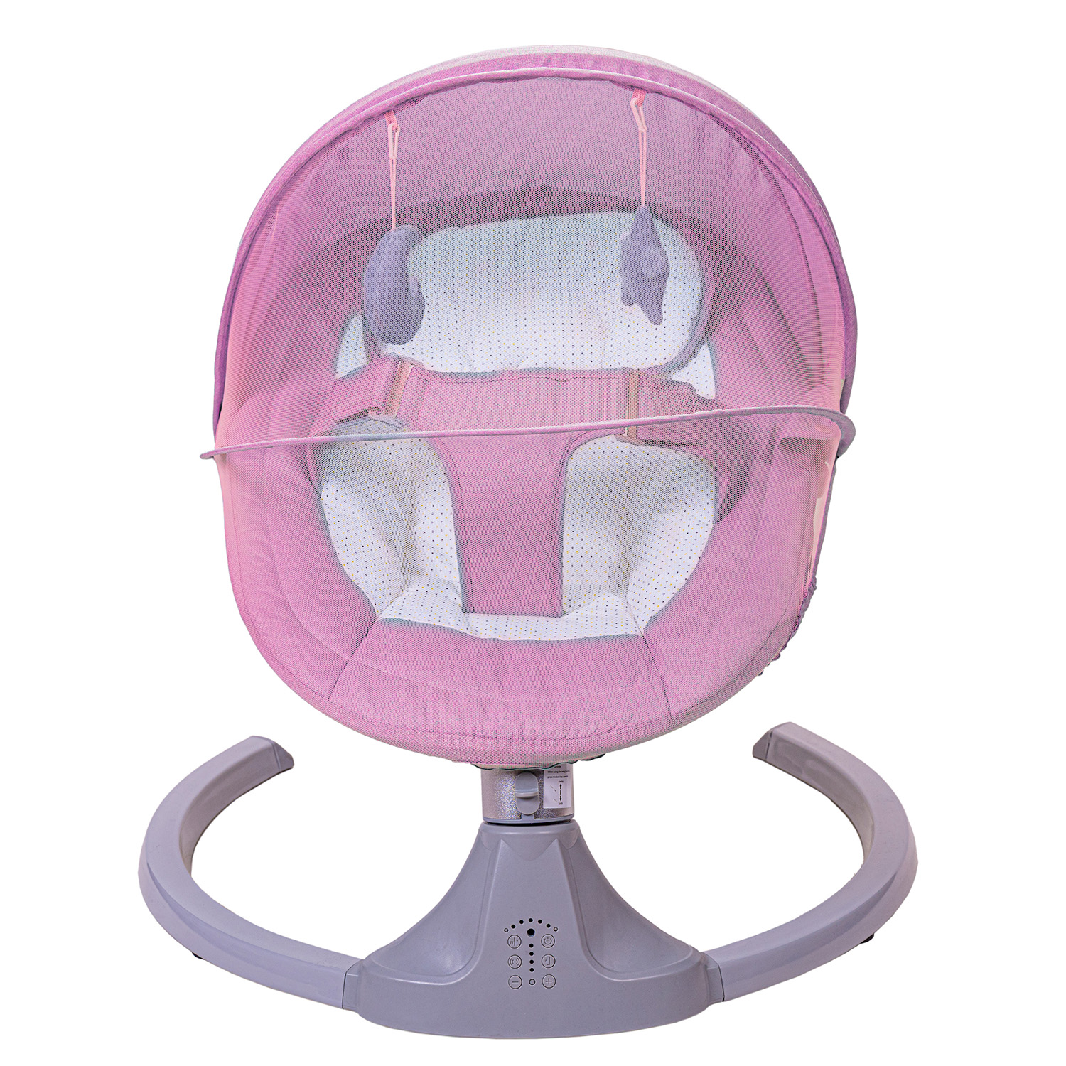 SILLA MECEDORA BEBE INALAMBRICA SAFEBABY BLUETOOTH - ROSADO - 4