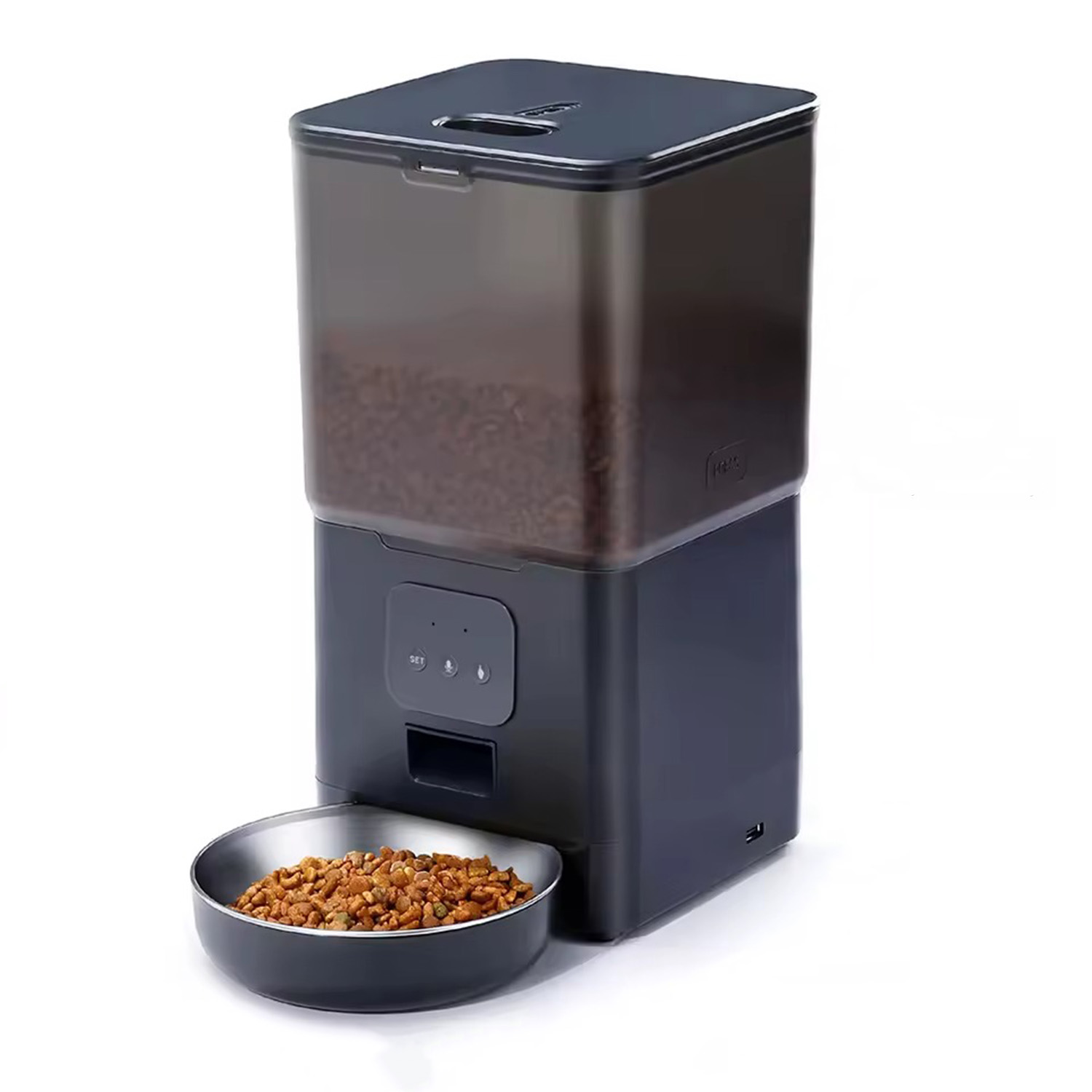 DISPENSADOR AUTOMATICO COMIDA MASCOTAS CUBO 6 LTS. WIFI - 1