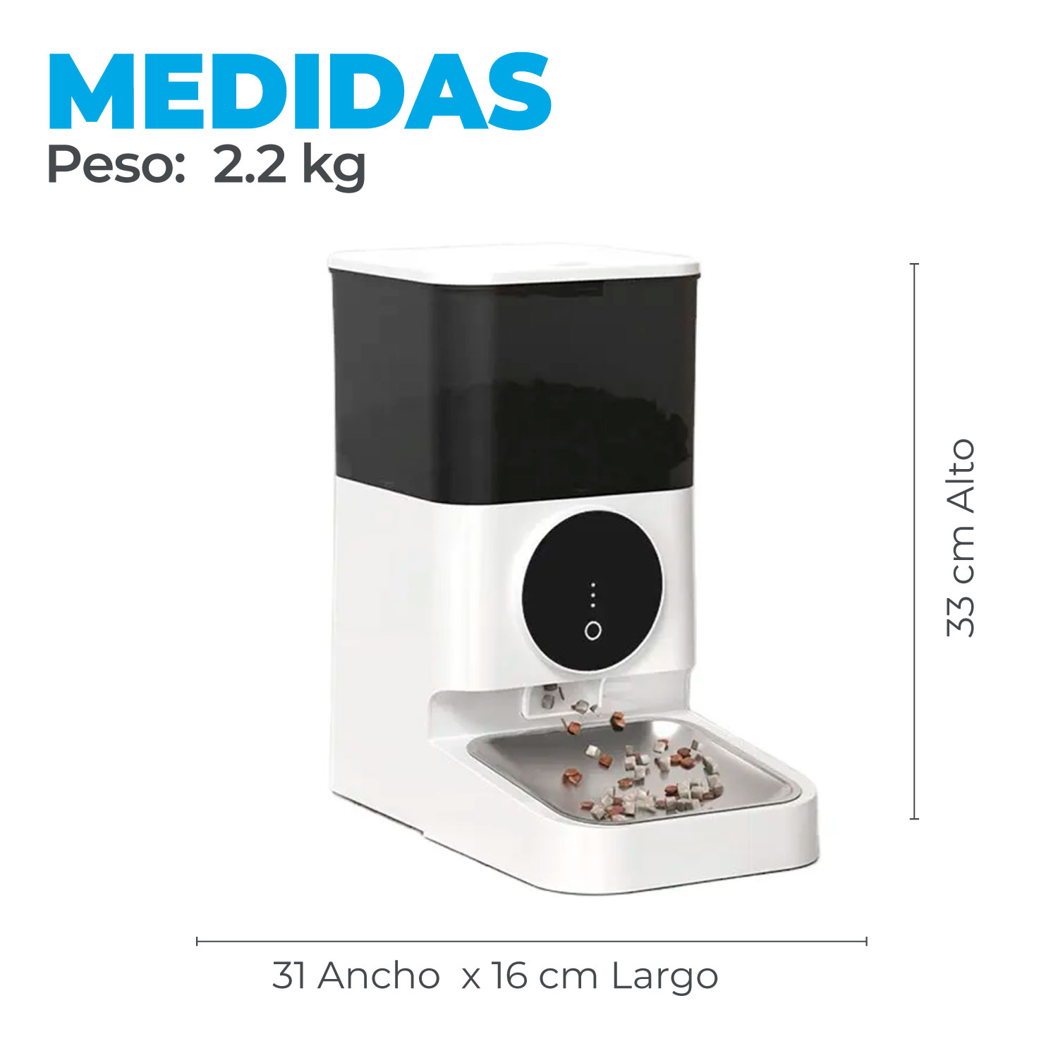 DISPENSADOR AUTOMATICO COMIDA MASCOTAS 4.5 LTS. - 2