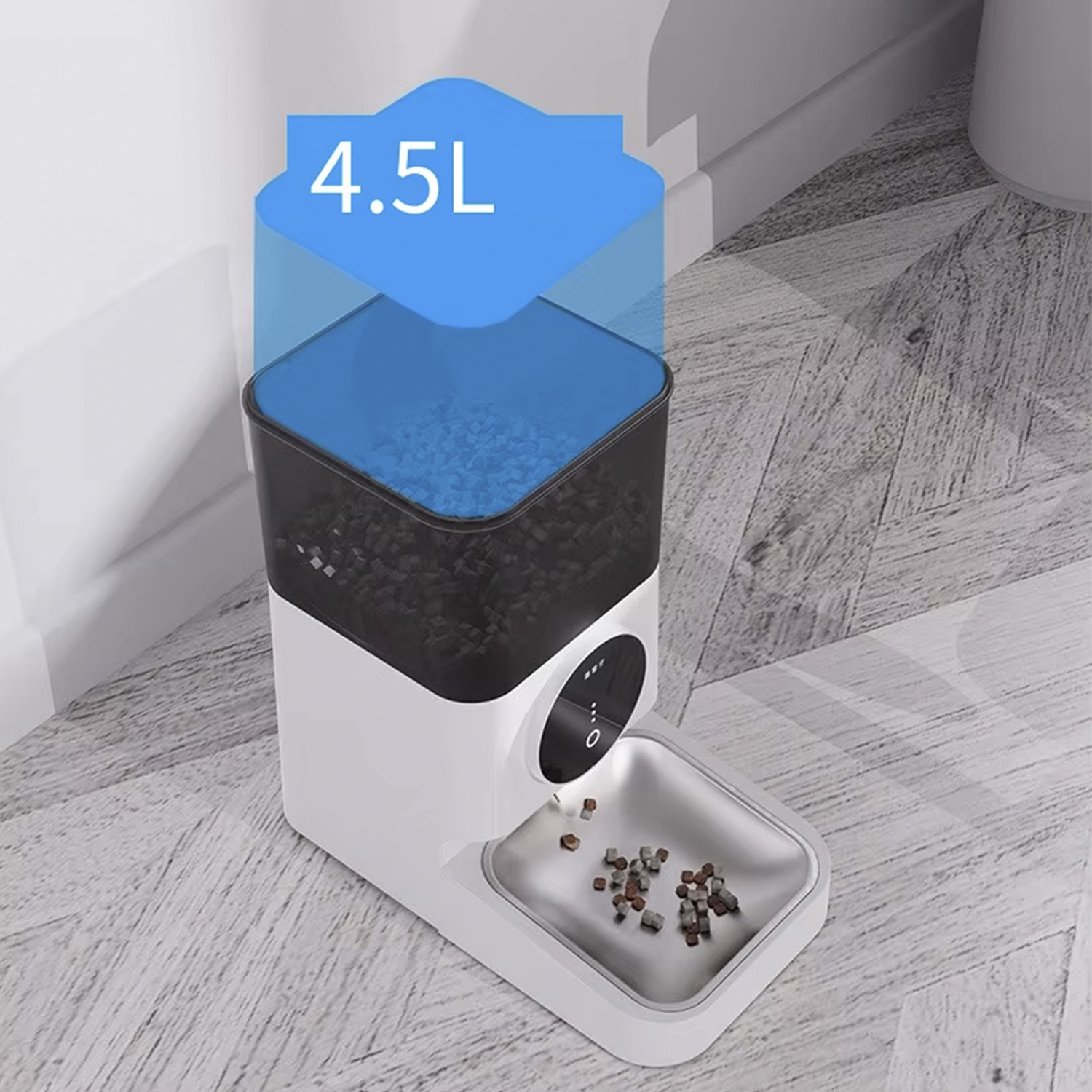 DISPENSADOR AUTOMATICO COMIDA MASCOTAS 4.5 LTS. - 5