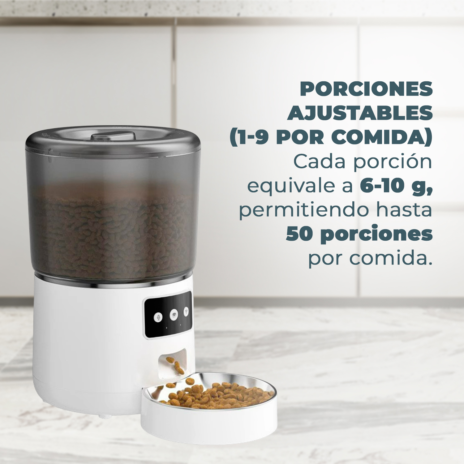 DISPENSADOR AUTOMATICO COMIDA MASCOTAS 4 LTS. WIFI - 5