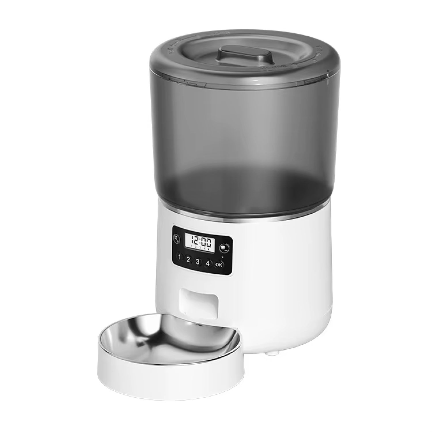 DISPENSADOR AUTOMATICO COMIDA MASCOTAS 4 LTS. - 1