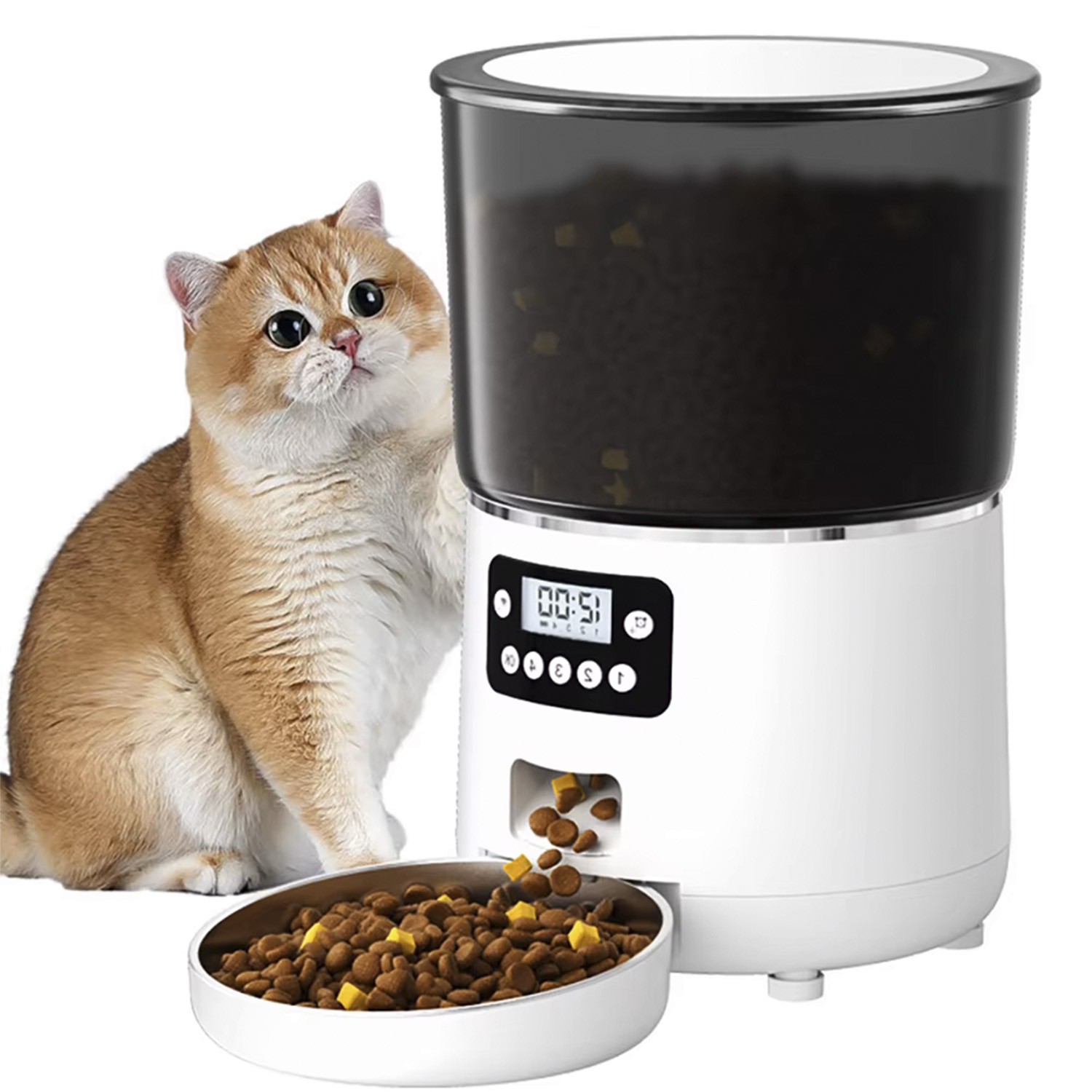 DISPENSADOR AUTOMATICO COMIDA MASCOTAS 4 LTS. - 4