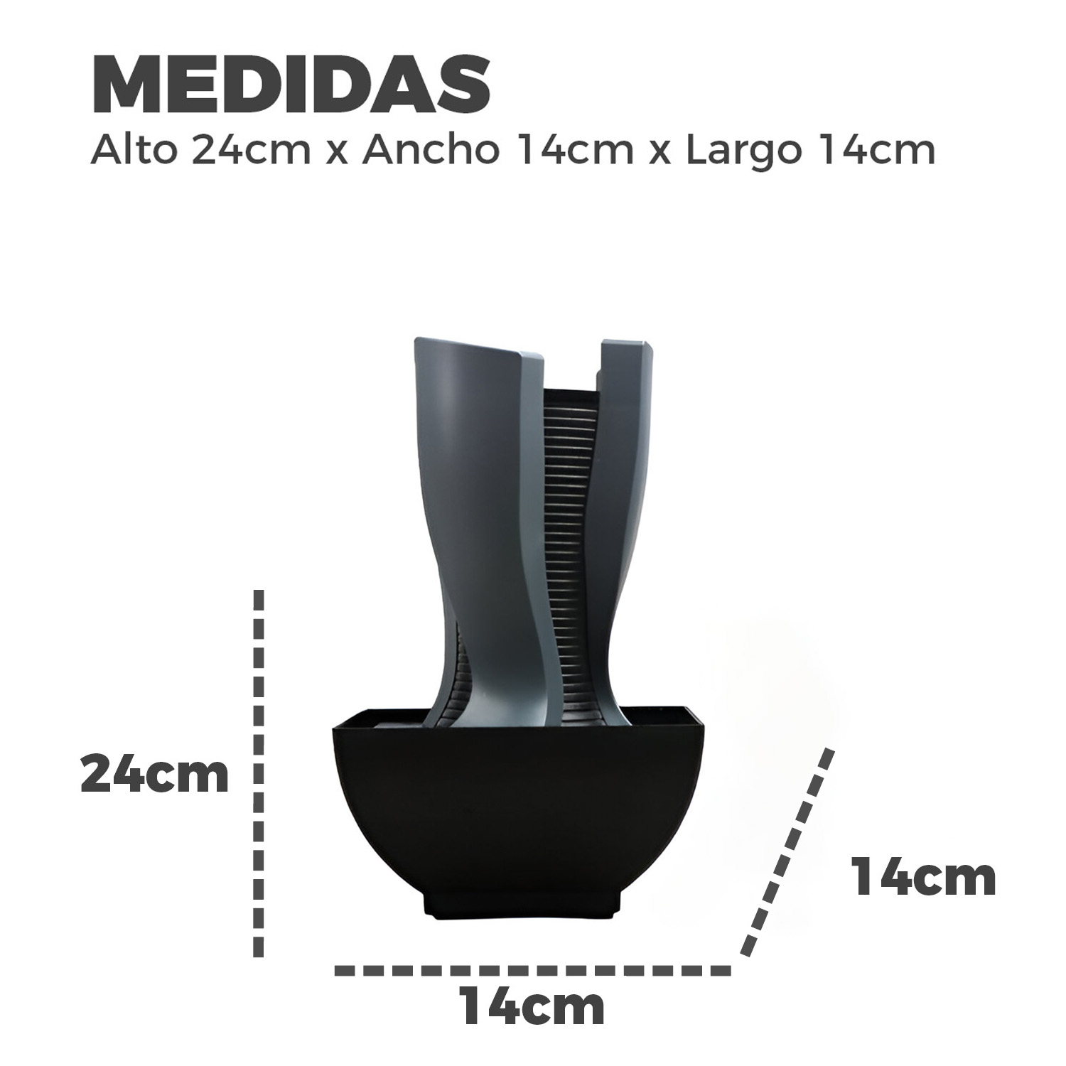 FUENTE DE MESA CASCADA DE AGUA FENG SHUI ARTE MODERNO - 4