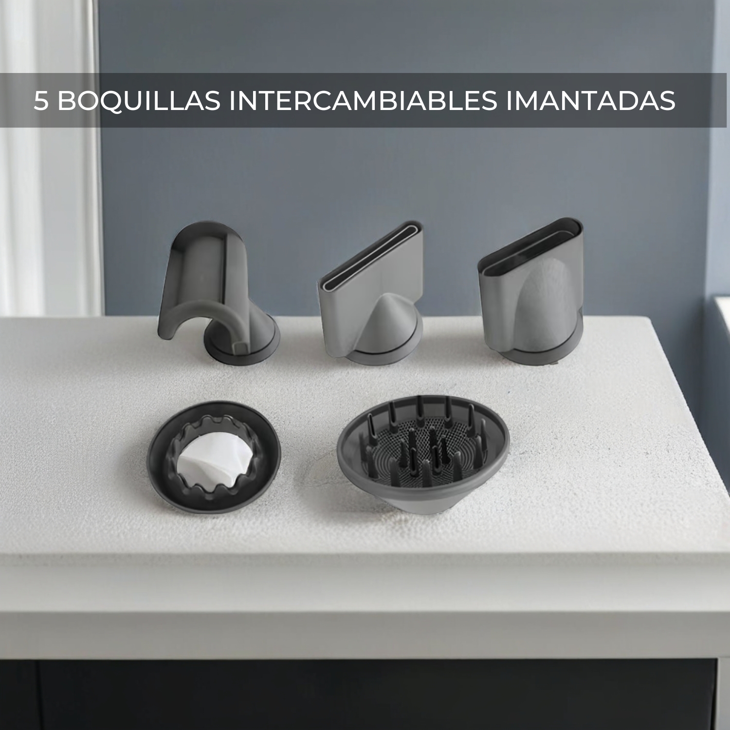 SECADOR DE PELO TIPO DYSON SUPERSONIC 5 ACCESORIOS - 8
