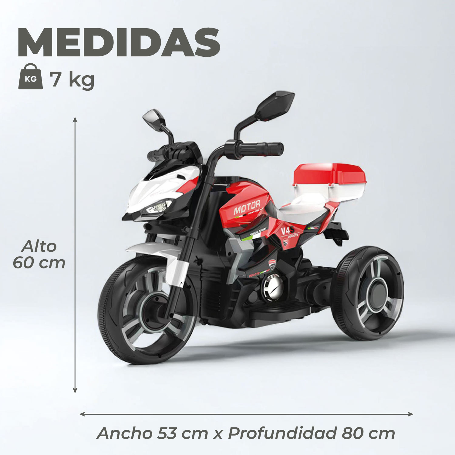 MOTO ELECTRICA NIÑO A BATERIA NITRO ITALY V4 - 3