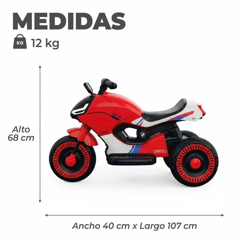 MOTO ELECTRICA NIÑO A BATERIA NITRO FRANCE CF - 3