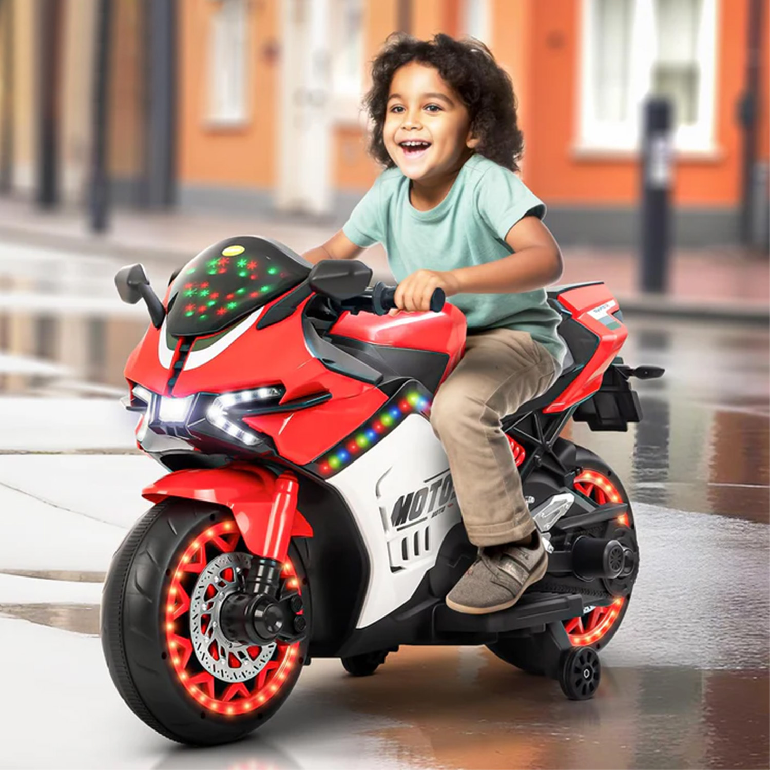 MOTO ELECTRICA NIÑO A BATERIA NITRO ITALY V8 - 3