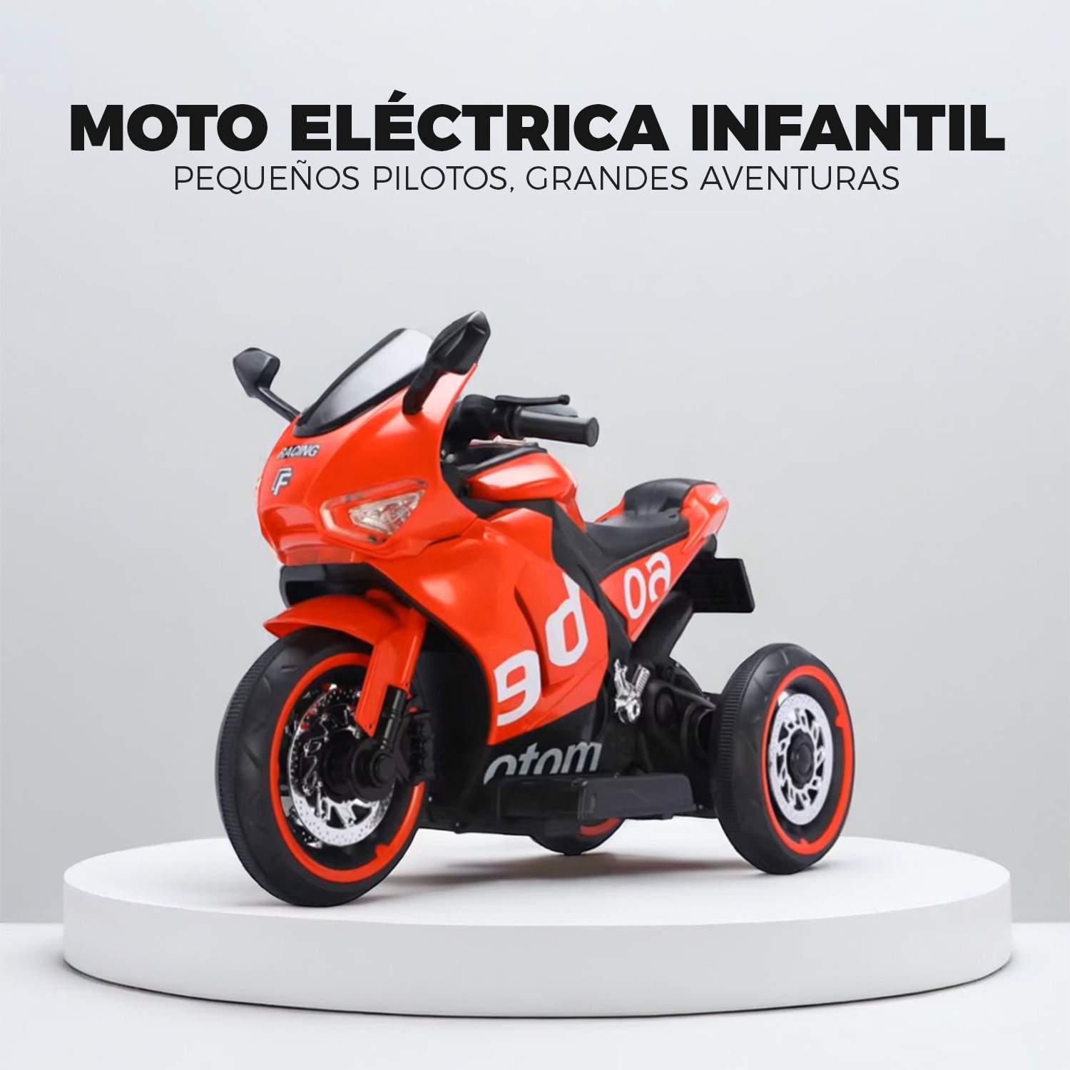 MOTO ELECTRICA INFANTIL 3 RUEDAS TURBO 6V GSX - 4