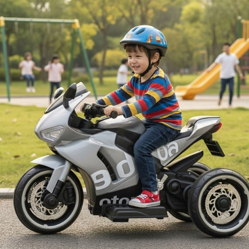 MOTO ELECTRICA INFANTIL 3 RUEDAS TURBO 6V GSX - 4