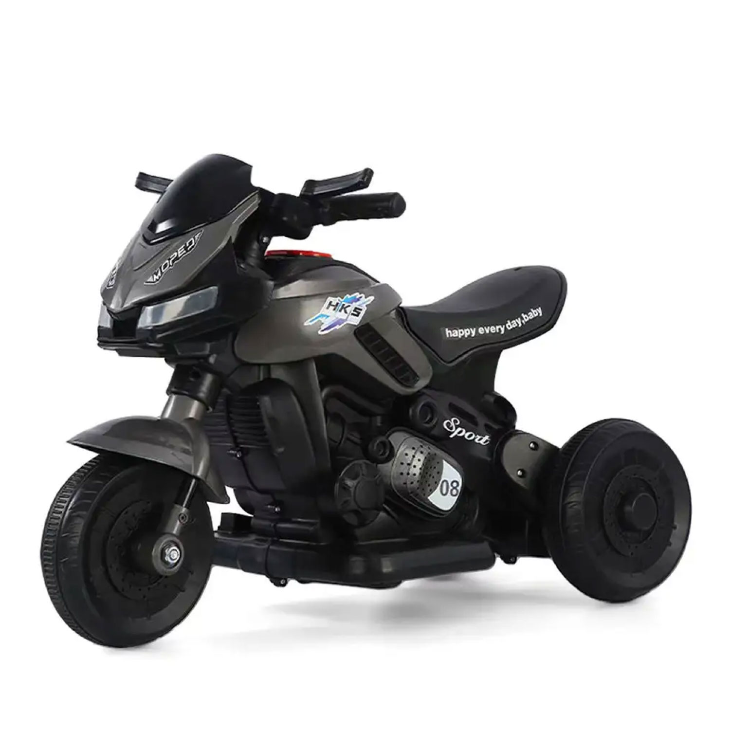MOTO ELECTRICA INFANTIL 3 RUEDAS CON LUZ Y SONIDO HK5 6V - 1