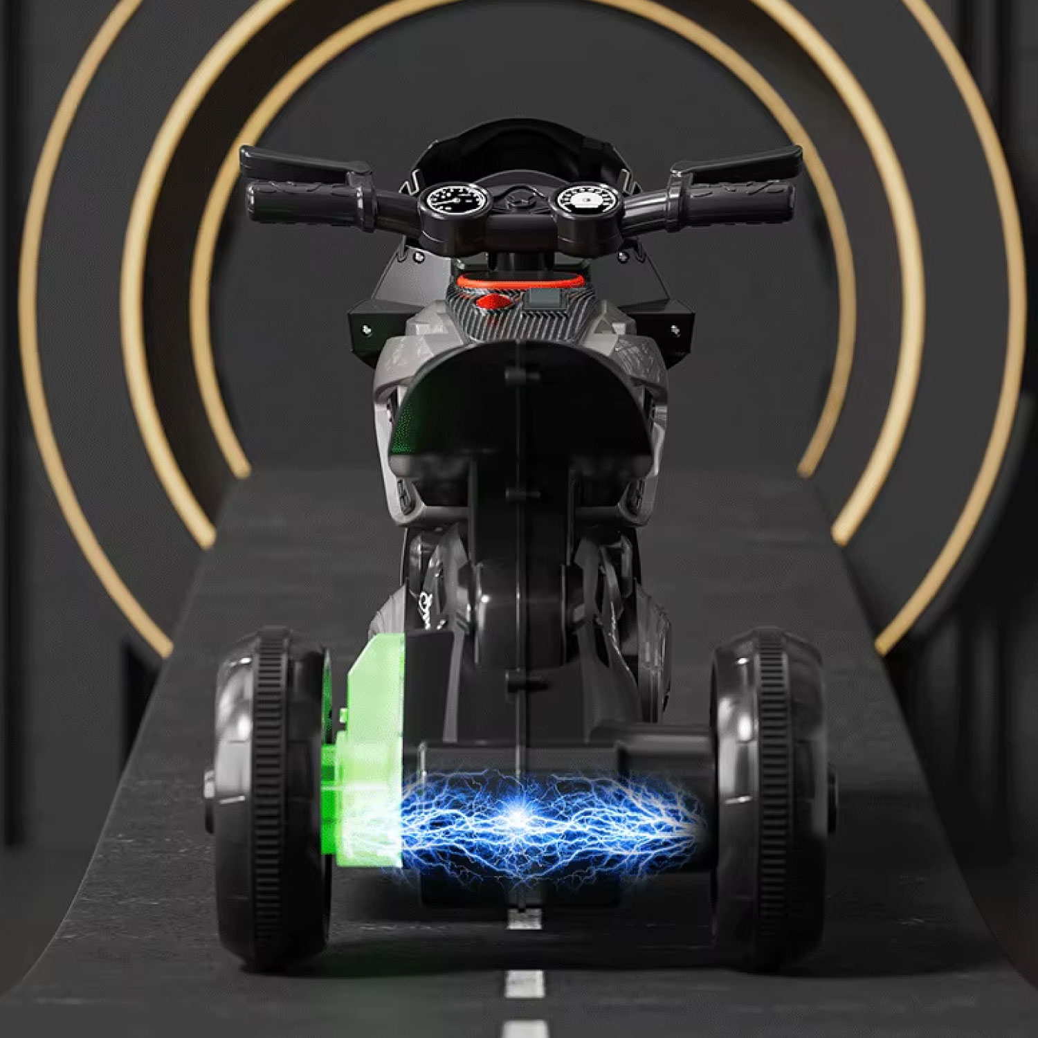 MOTO ELECTRICA INFANTIL 3 RUEDAS CON LUZ Y SONIDO HK5 6V - 6