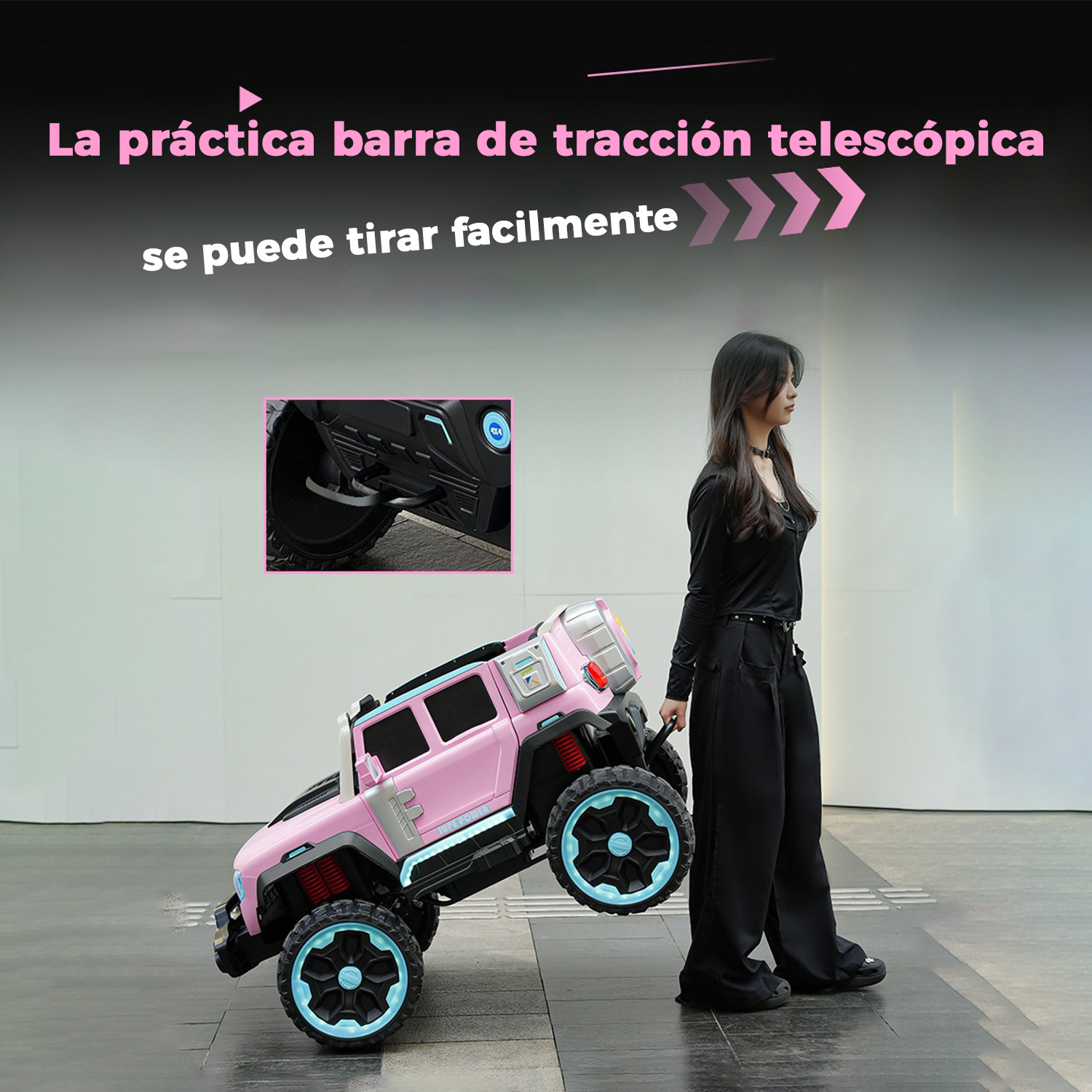JEEP ELECTRICO XXL CON LUCES LED SONIDO Y CONTROL - 4