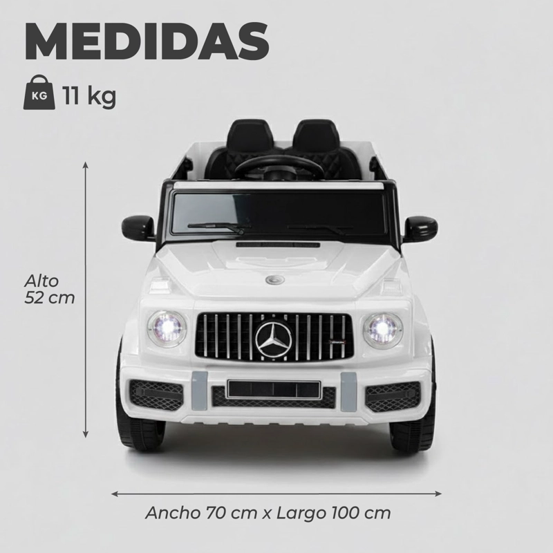 JEEP ELECTRICO XXL MERCEDES CON LUZ SONIDO Y CONTROL - 4
